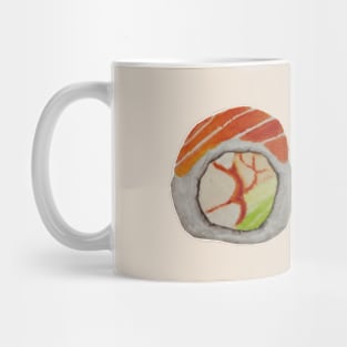 Salmon sushi watercolour painting Mug